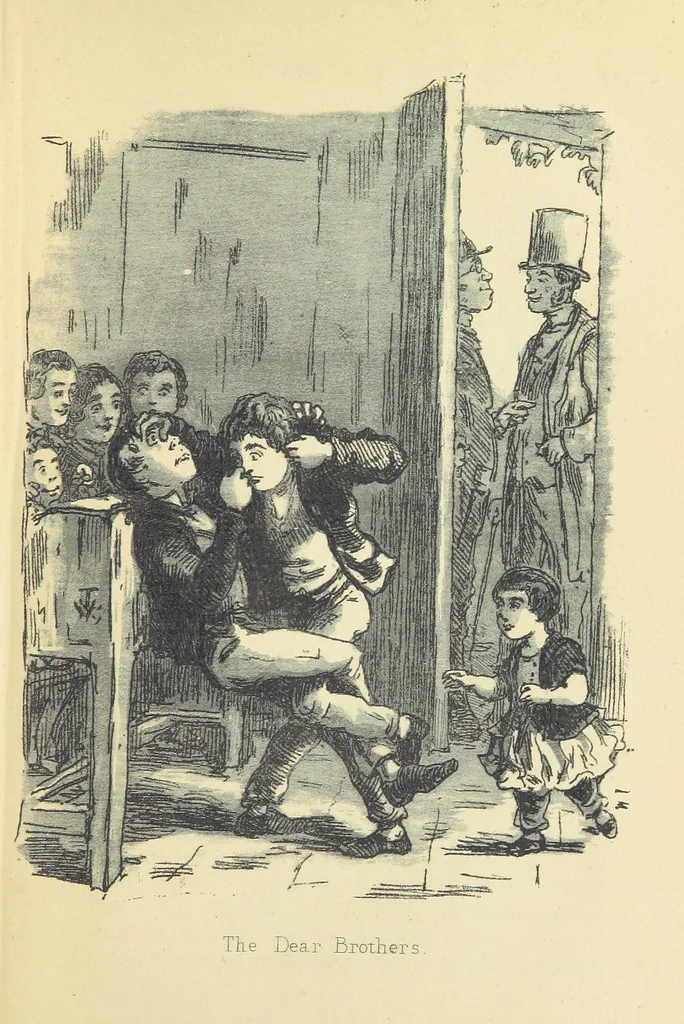 An illustration from The Christmas Books of Mr. M. A. Titmarsh ... With illustrations by the author, 1872, leaf 189