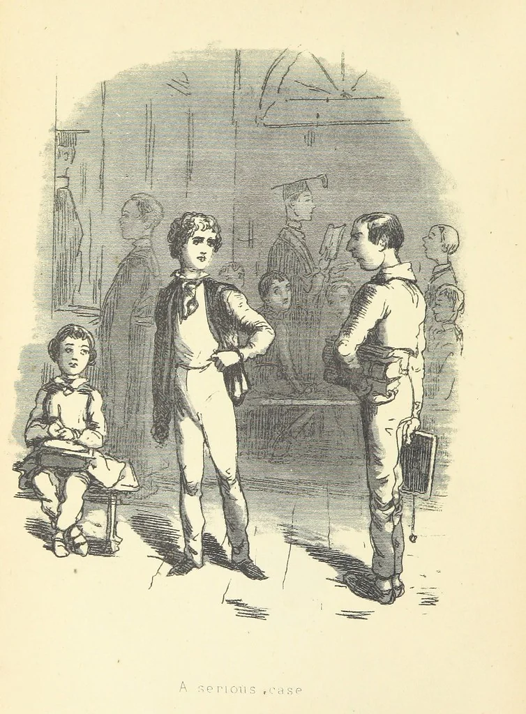 An illustration from The Christmas Books of Mr. M. A. Titmarsh ... With illustrations by the author, 1872, leaf 202