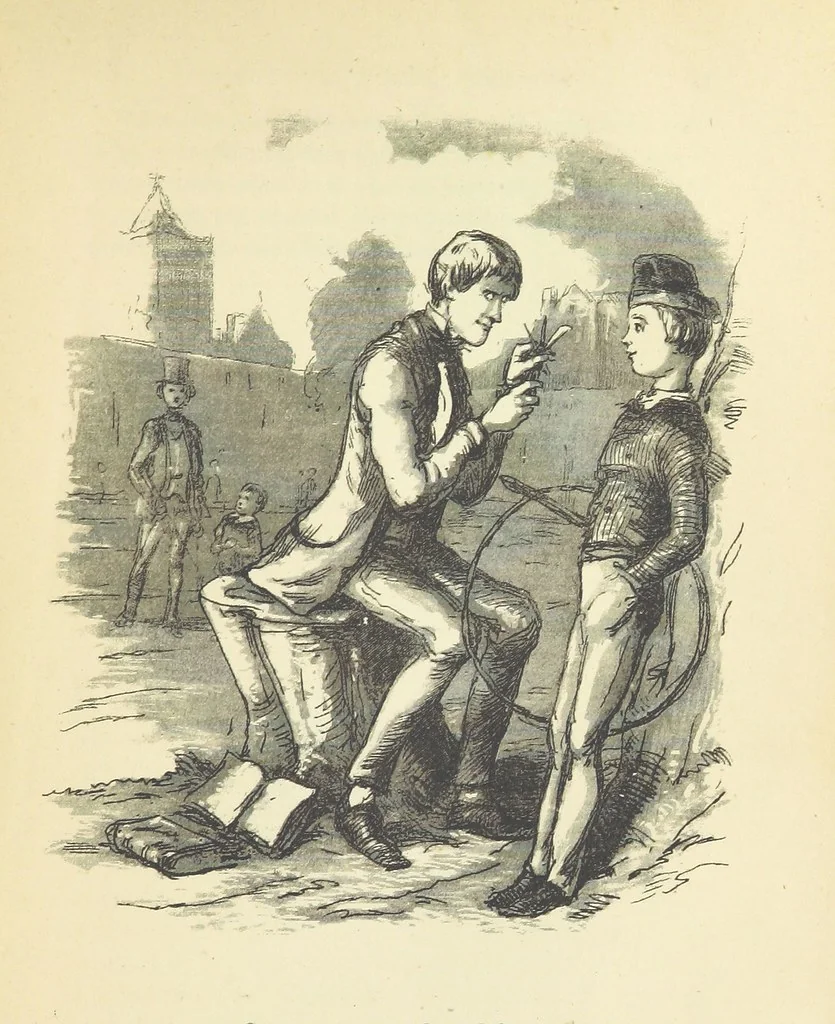 An illustration from The Christmas Books of Mr. M. A. Titmarsh ... With illustrations by the author, 1872, leaf 211