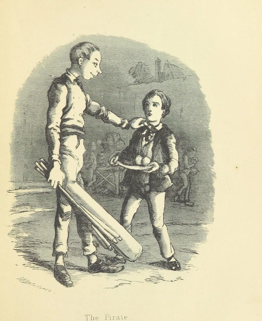 An illustration from The Christmas Books of Mr. M. A. Titmarsh ... With illustrations by the author, 1872, leaf 215