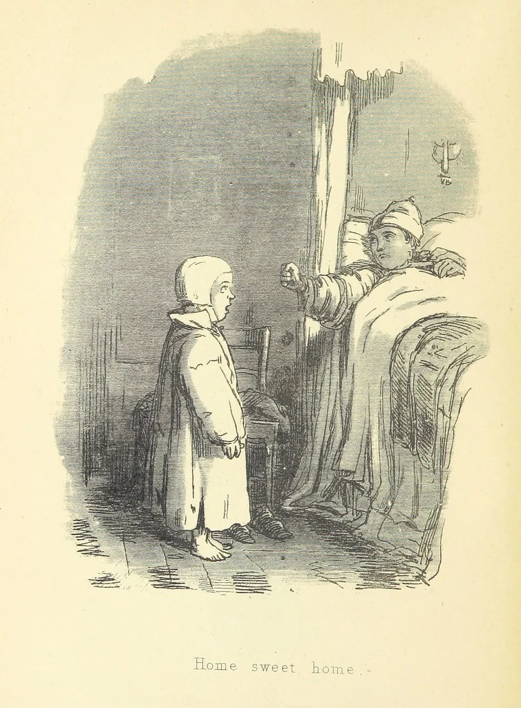 An illustration from The Christmas Books of Mr. M. A. Titmarsh ... With illustrations by the author, 1872, leaf 218