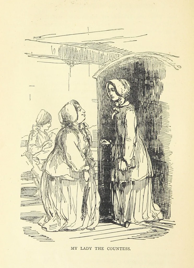 An illustration from The Christmas Books of Mr. M. A. Titmarsh ... With illustrations by the author, 1872, leaf 262