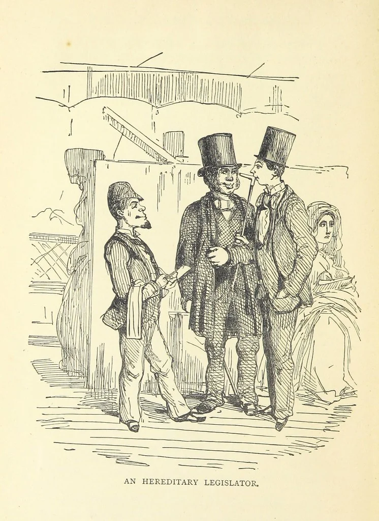 An illustration from The Christmas Books of Mr. M. A. Titmarsh ... With illustrations by the author, 1872, leaf 284