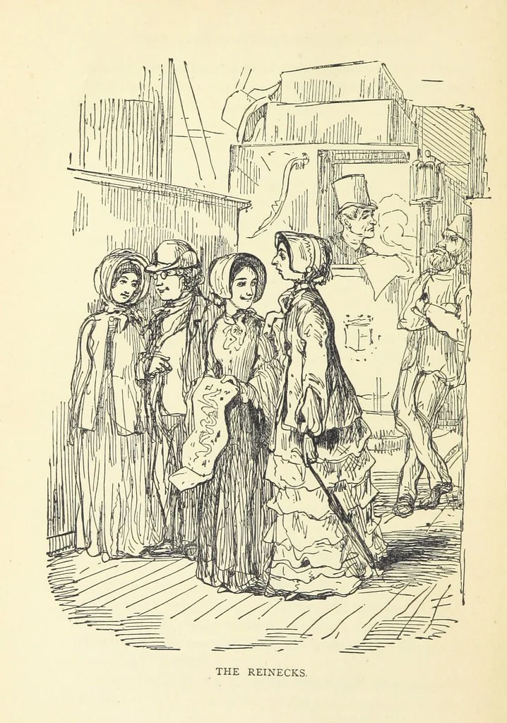 An illustration from The Christmas Books of Mr. M. A. Titmarsh ... With illustrations by the author, 1872, leaf 288