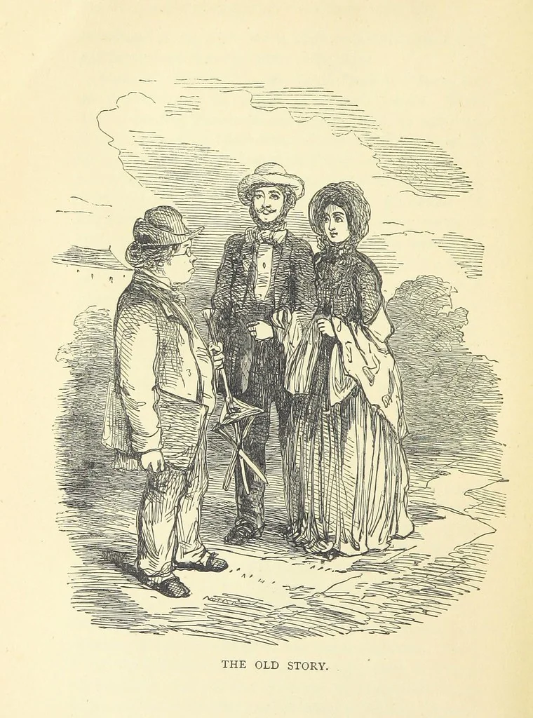 An illustration from The Christmas Books of Mr. M. A. Titmarsh ... With illustrations by the author, 1872, leaf 320