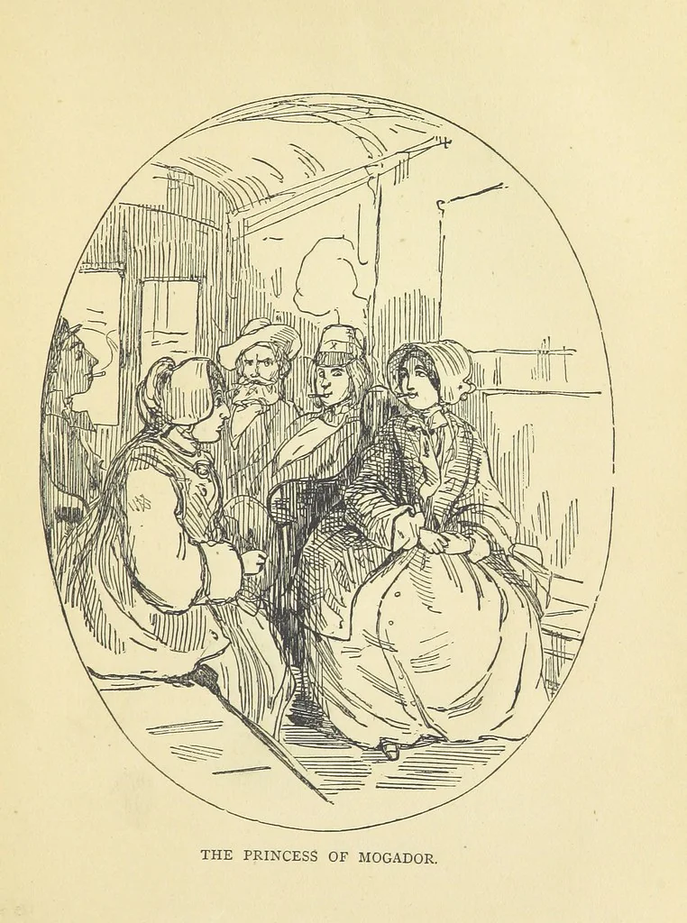 An illustration from The Christmas Books of Mr. M. A. Titmarsh ... With illustrations by the author, 1872, leaf 331