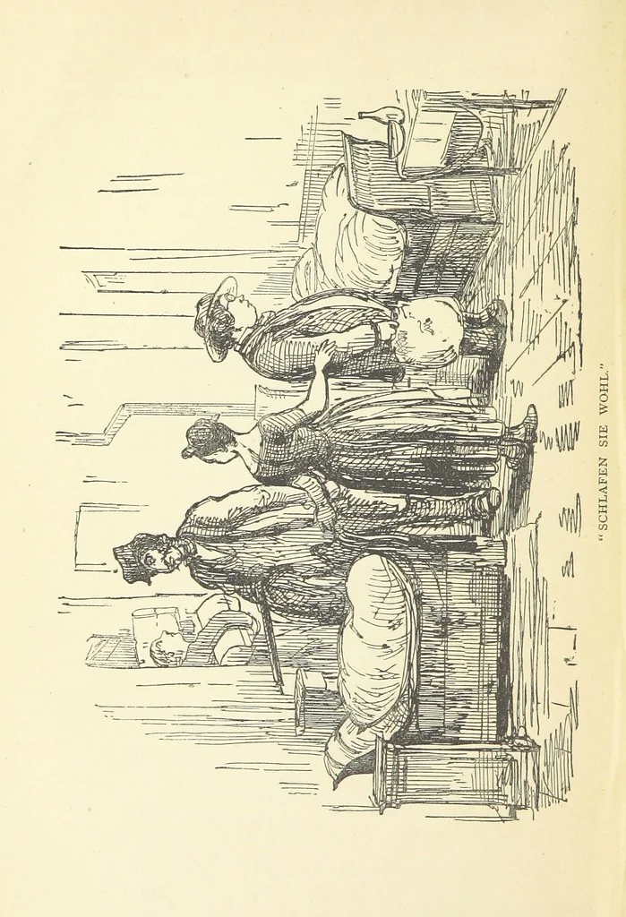 An illustration from The Christmas Books of Mr. M. A. Titmarsh ... With illustrations by the author, 1872, leaf 334