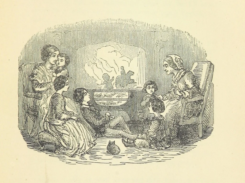 An illustration from The Christmas Books of Mr. M. A. Titmarsh ... With illustrations by the author, 1872, leaf 337
