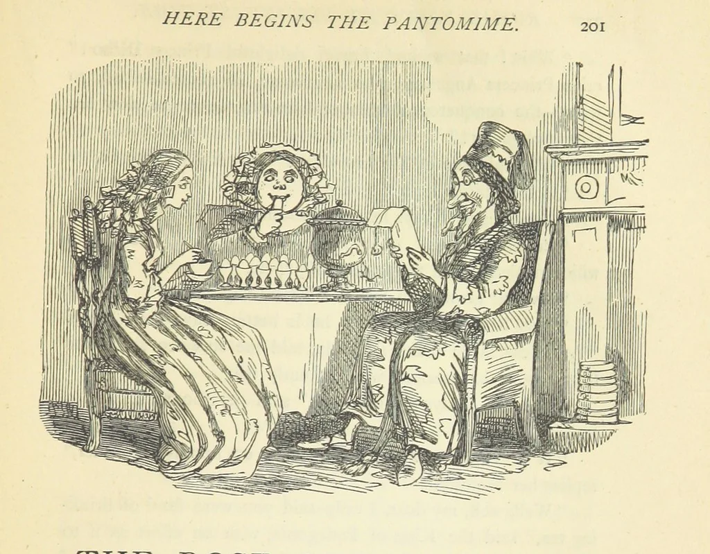 An illustration from The Christmas Books of Mr. M. A. Titmarsh ... With illustrations by the author, 1872, leaf 341