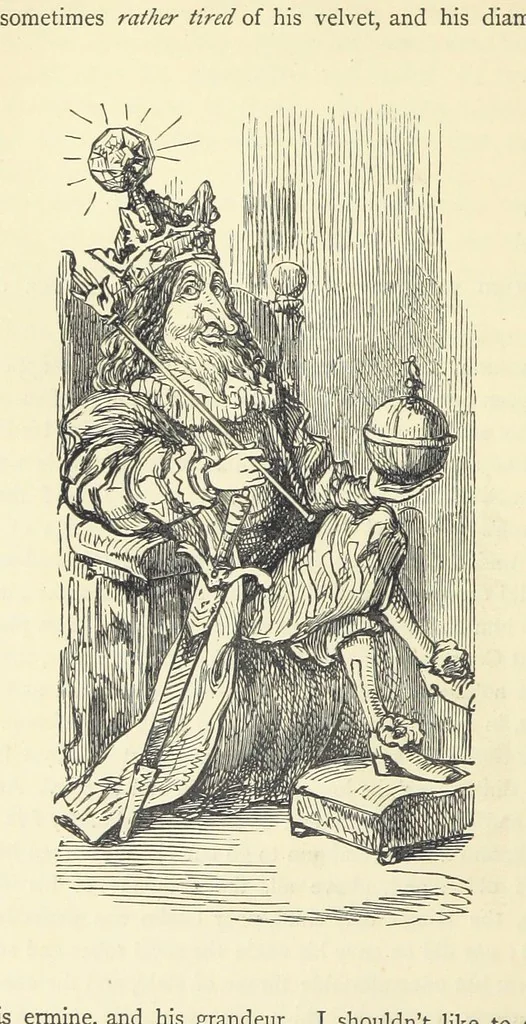An illustration from The Christmas Books of Mr. M. A. Titmarsh ... With illustrations by the author, 1872, leaf 346