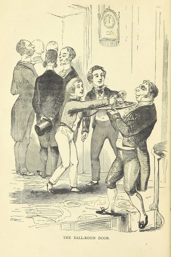 An illustration from The Christmas Books of Mr. M. A. Titmarsh ... With illustrations by the author, 1872, leaf 36