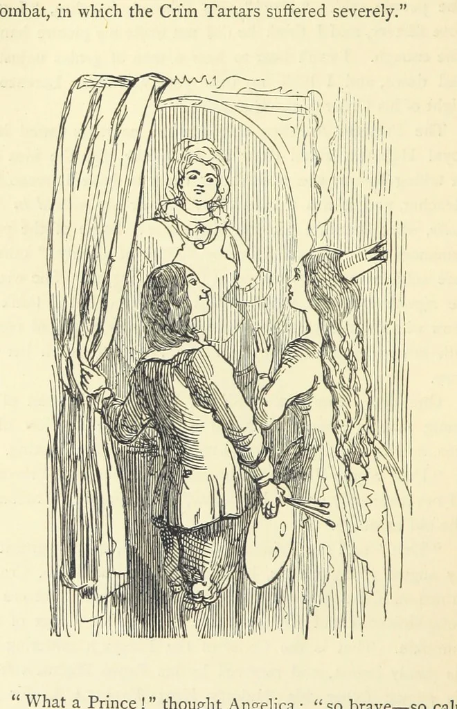 An illustration from The Christmas Books of Mr. M. A. Titmarsh ... With illustrations by the author, 1872, leaf 374