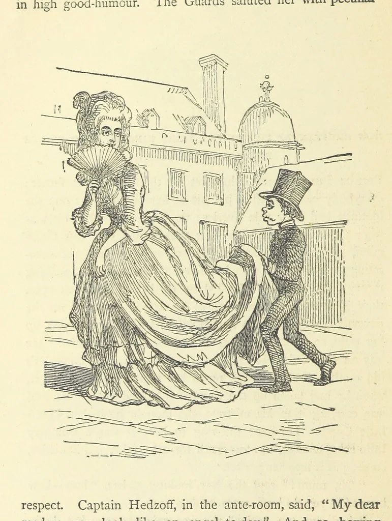 An illustration from The Christmas Books of Mr. M. A. Titmarsh ... With illustrations by the author, 1872, leaf 384