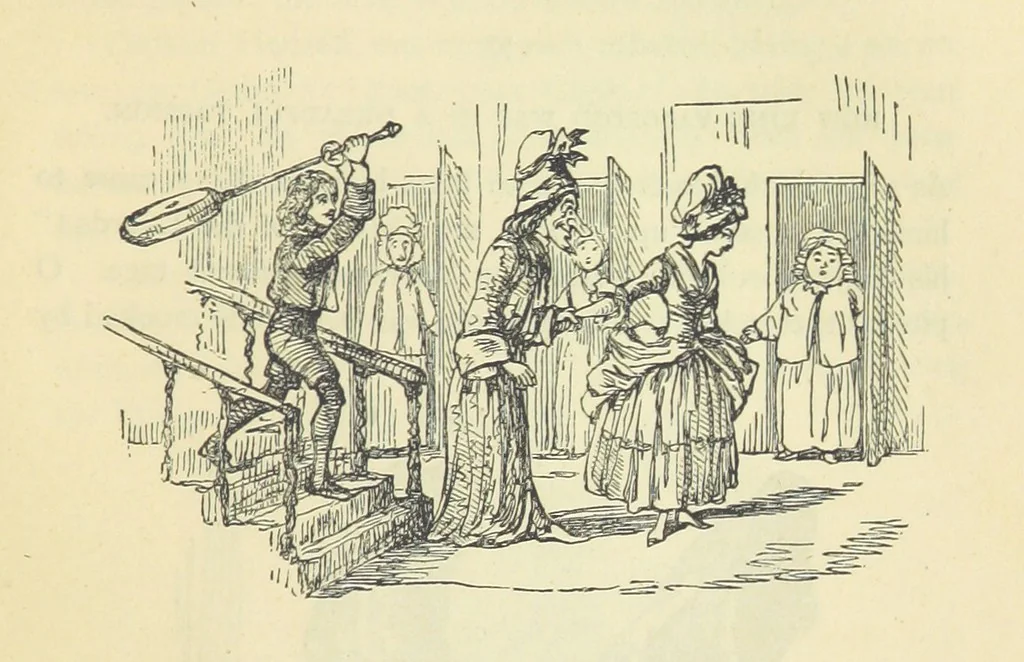 An illustration from The Christmas Books of Mr. M. A. Titmarsh ... With illustrations by the author, 1872, leaf 399