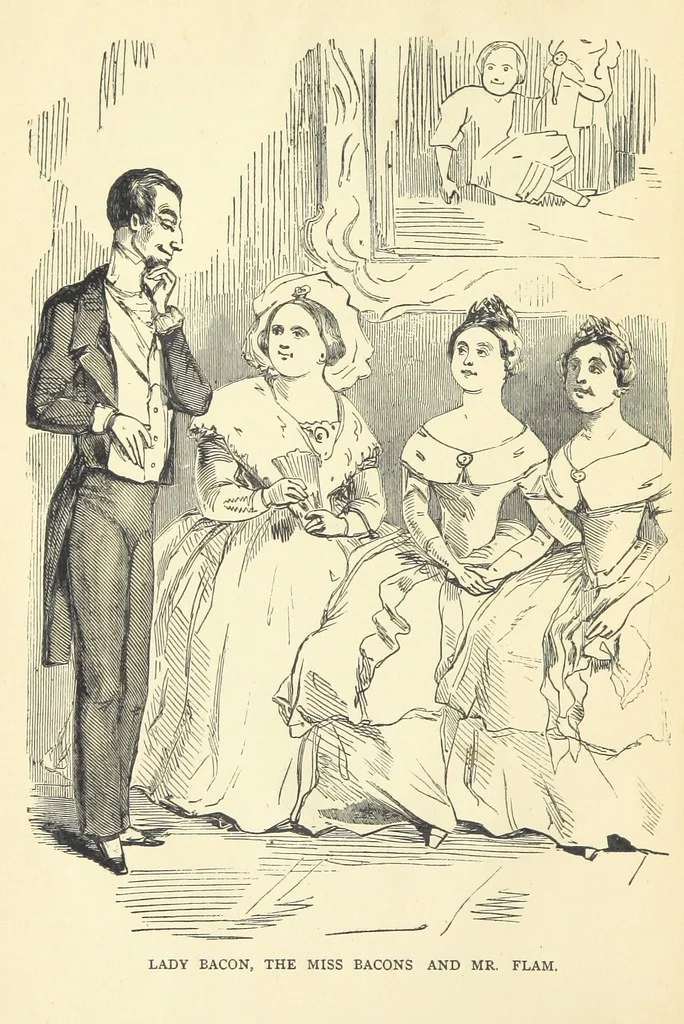 An illustration from The Christmas Books of Mr. M. A. Titmarsh ... With illustrations by the author, 1872, leaf 40