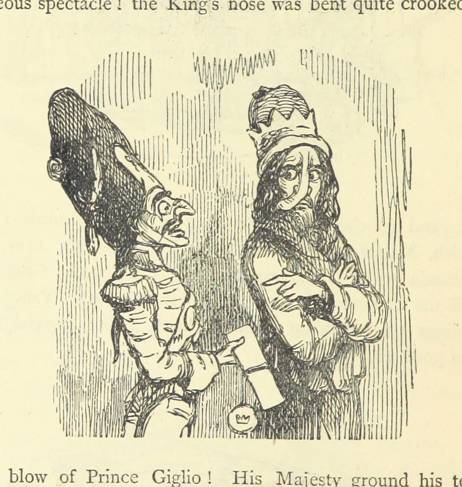 An illustration from The Christmas Books of Mr. M. A. Titmarsh ... With illustrations by the author, 1872, leaf 400