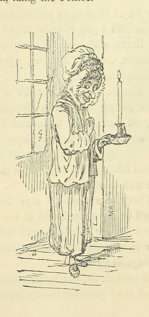 An illustration from The Christmas Books of Mr. M. A. Titmarsh ... With illustrations by the author, 1872, leaf 401