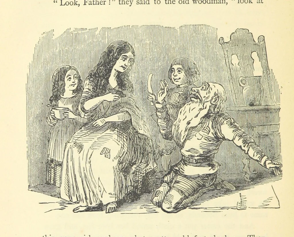 An illustration from The Christmas Books of Mr. M. A. Titmarsh ... With illustrations by the author, 1872, leaf 418