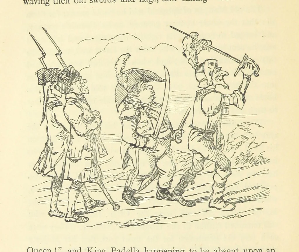An illustration from The Christmas Books of Mr. M. A. Titmarsh ... With illustrations by the author, 1872, leaf 422