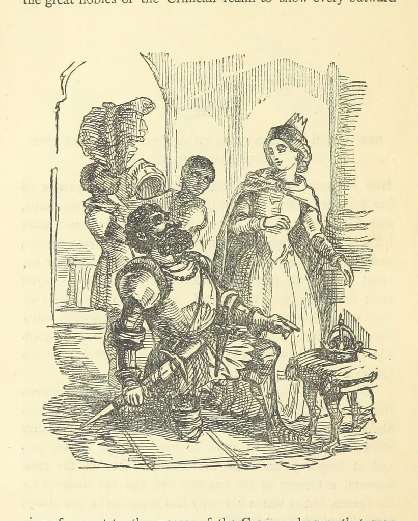 An illustration from The Christmas Books of Mr. M. A. Titmarsh ... With illustrations by the author, 1872, leaf 424
