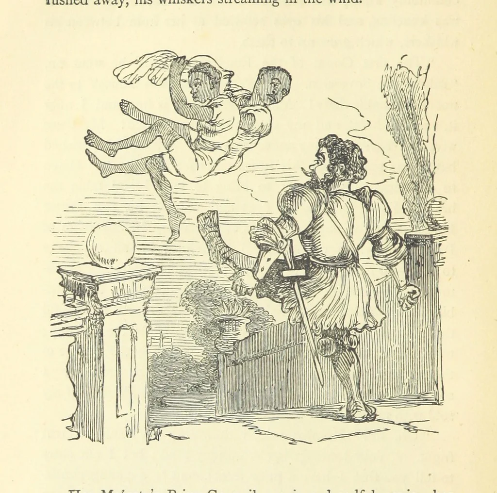 An illustration from The Christmas Books of Mr. M. A. Titmarsh ... With illustrations by the author, 1872, leaf 426