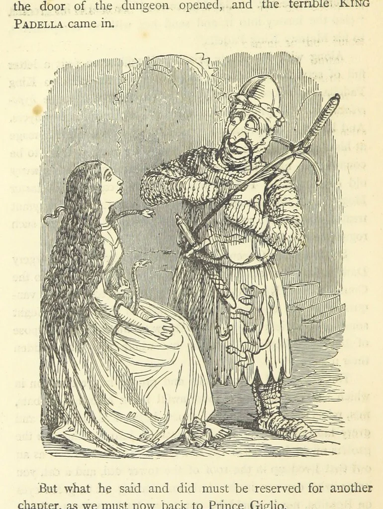 An illustration from The Christmas Books of Mr. M. A. Titmarsh ... With illustrations by the author, 1872, leaf 428