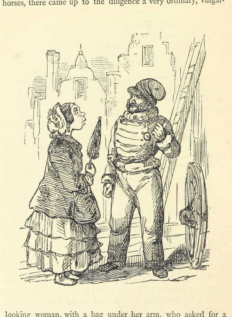 An illustration from The Christmas Books of Mr. M. A. Titmarsh ... With illustrations by the author, 1872, leaf 430
