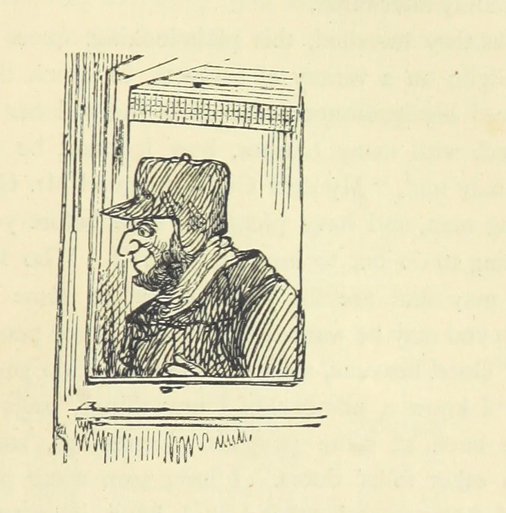 An illustration from The Christmas Books of Mr. M. A. Titmarsh ... With illustrations by the author, 1872, leaf 431