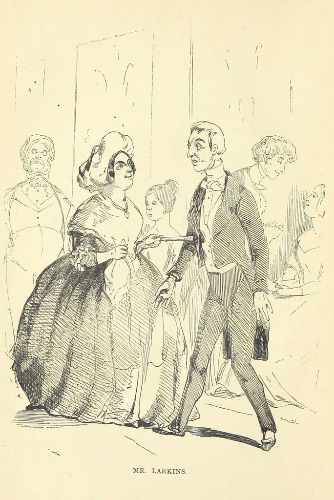 An illustration from The Christmas Books of Mr. M. A. Titmarsh ... With illustrations by the author, 1872, leaf 44