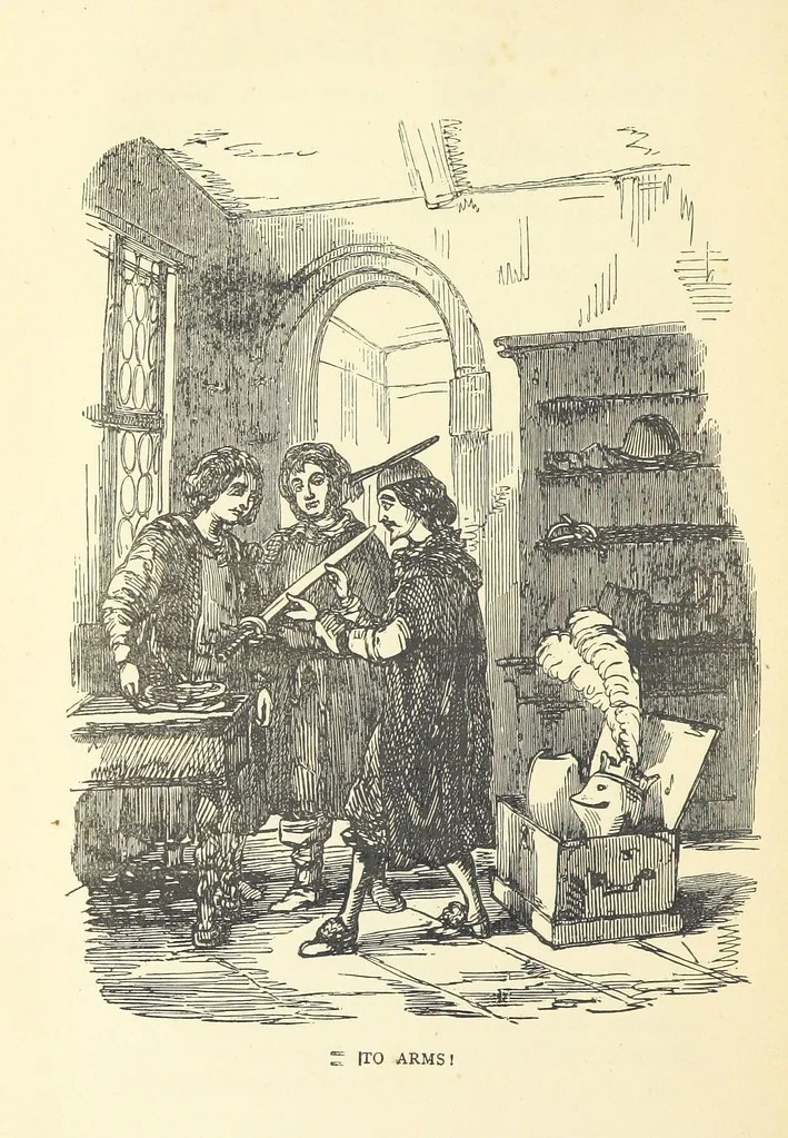 An illustration from The Christmas Books of Mr. M. A. Titmarsh ... With illustrations by the author, 1872, leaf 440