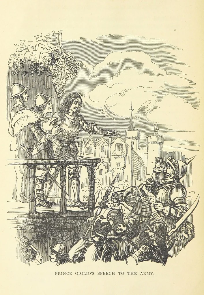 An illustration from The Christmas Books of Mr. M. A. Titmarsh ... With illustrations by the author, 1872, leaf 444