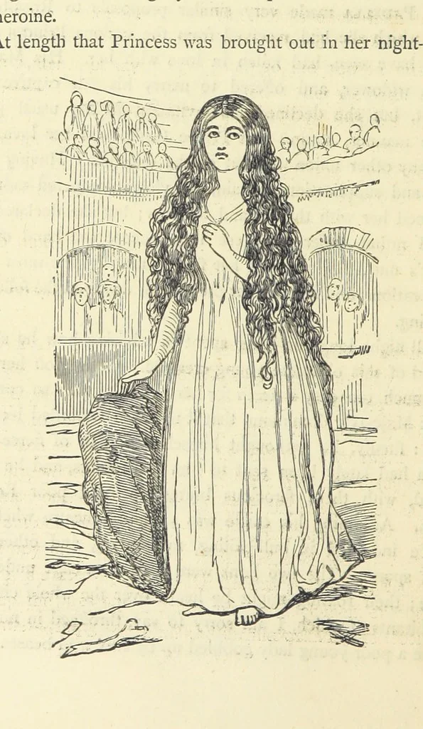 An illustration from The Christmas Books of Mr. M. A. Titmarsh ... With illustrations by the author, 1872, leaf 448