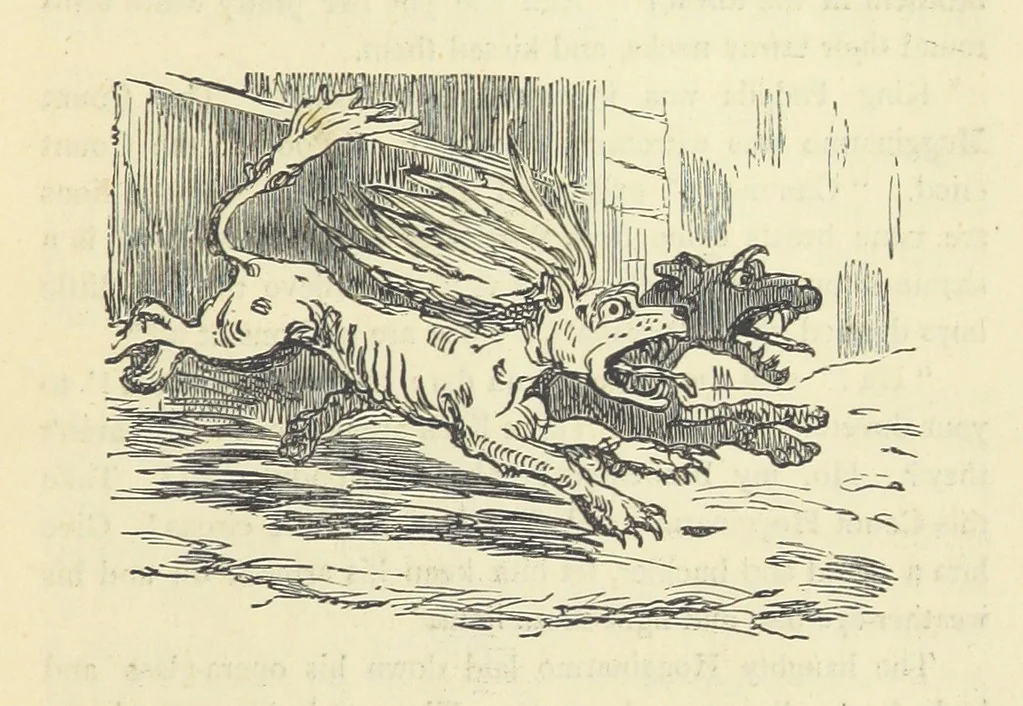 An illustration from The Christmas Books of Mr. M. A. Titmarsh ... With illustrations by the author, 1872, leaf 449