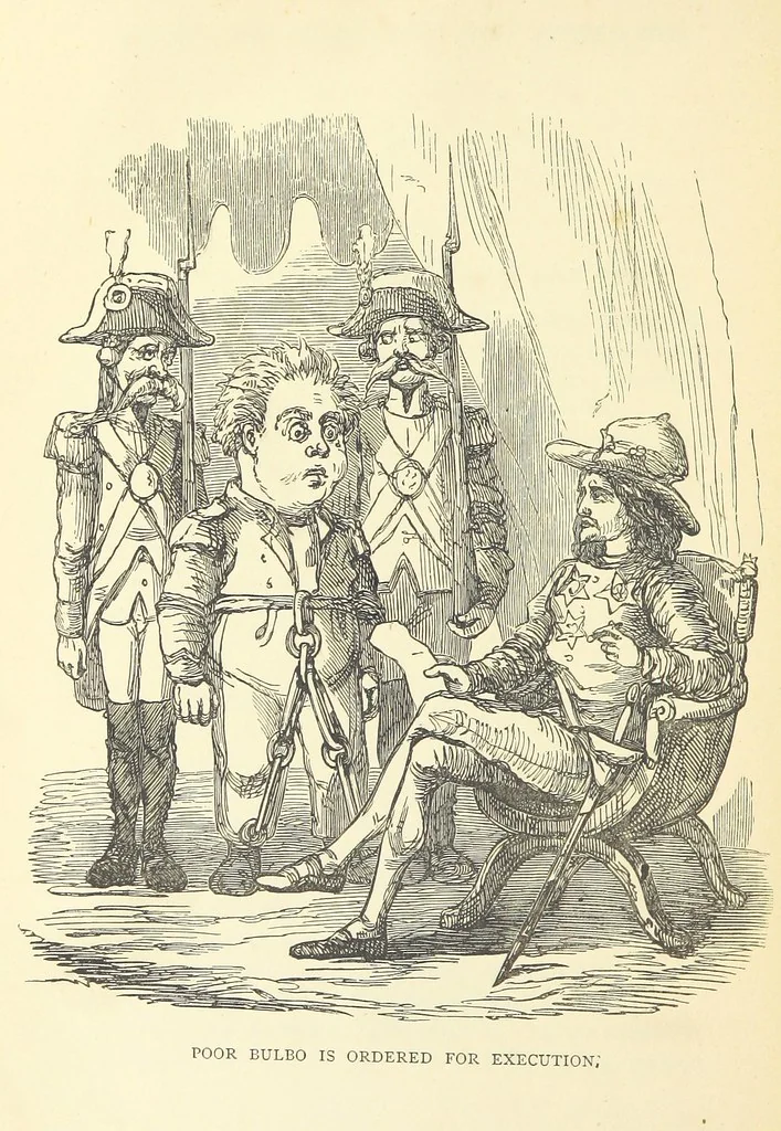 An illustration from The Christmas Books of Mr. M. A. Titmarsh ... With illustrations by the author, 1872, leaf 456