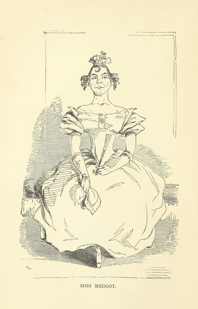 An illustration from The Christmas Books of Mr. M. A. Titmarsh ... With illustrations by the author, 1872, leaf 54