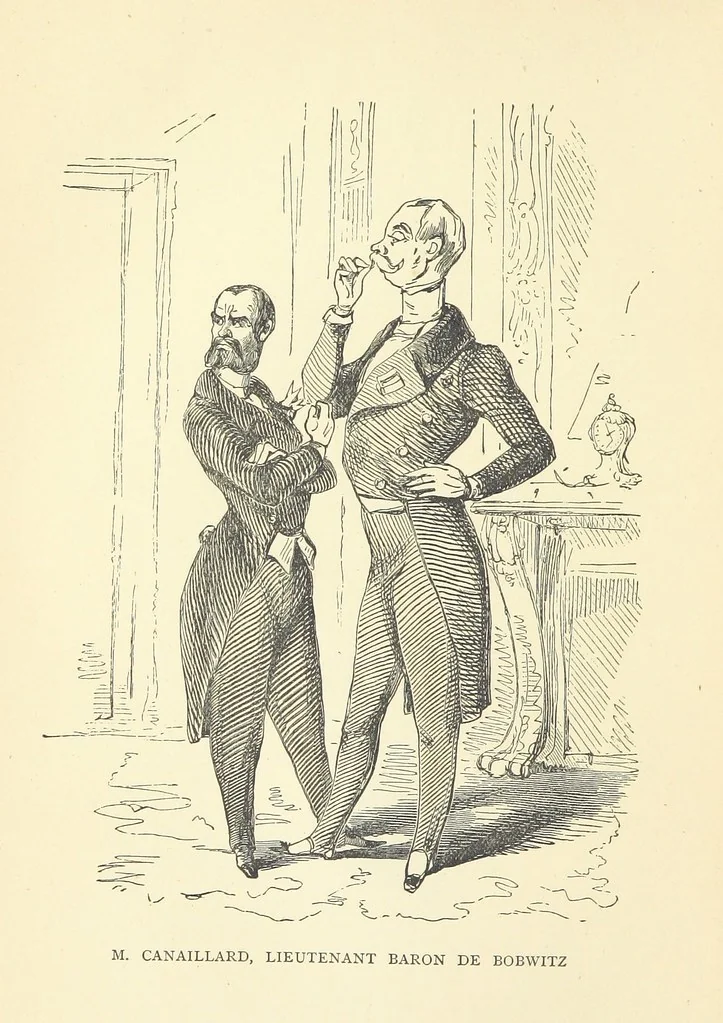 An illustration from The Christmas Books of Mr. M. A. Titmarsh ... With illustrations by the author, 1872, leaf 78