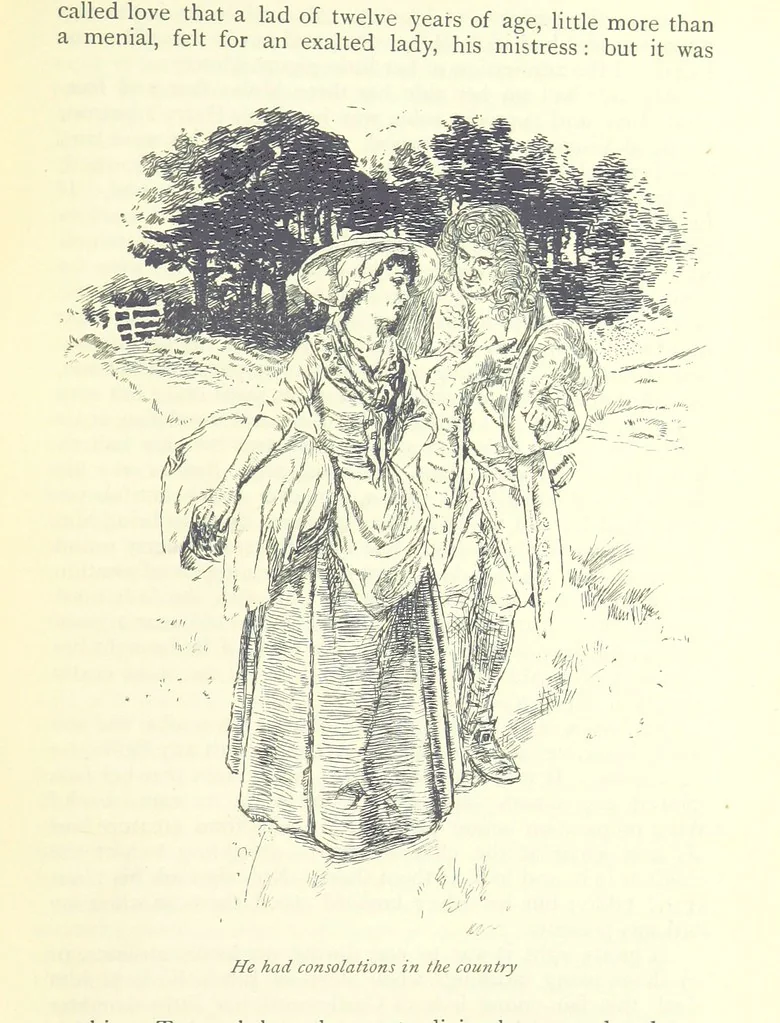 An illustration from The History of Henry Esmond, Esq. ... With illustrations by T. H. Robinson [and a preface by Joseph Jacobs, 1896, leaf 111