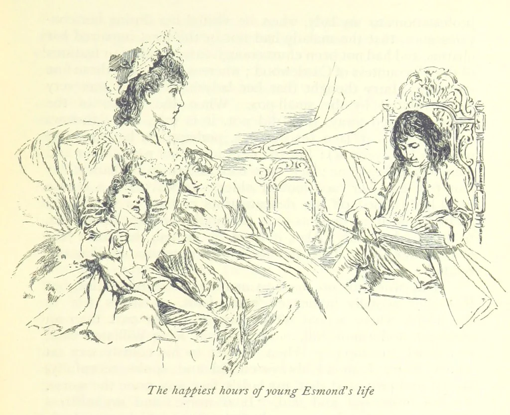 An illustration from The History of Henry Esmond, Esq. ... With illustrations by T. H. Robinson [and a preface by Joseph Jacobs, 1896, leaf 129