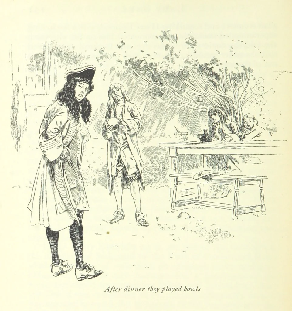 An illustration from The History of Henry Esmond, Esq. ... With illustrations by T. H. Robinson [and a preface by Joseph Jacobs, 1896, leaf 172
