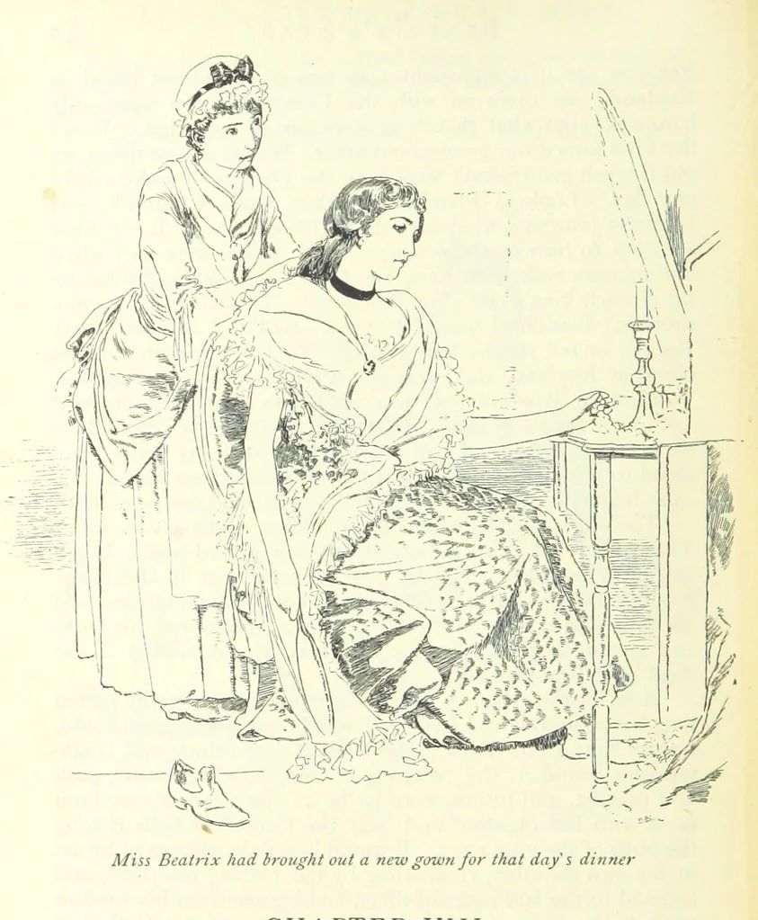 An illustration from The History of Henry Esmond, Esq. ... With illustrations by T. H. Robinson [and a preface by Joseph Jacobs, 1896, leaf 284