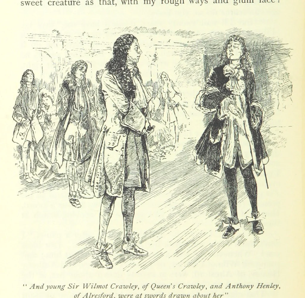 An illustration from The History of Henry Esmond, Esq. ... With illustrations by T. H. Robinson [and a preface by Joseph Jacobs, 1896, leaf 288