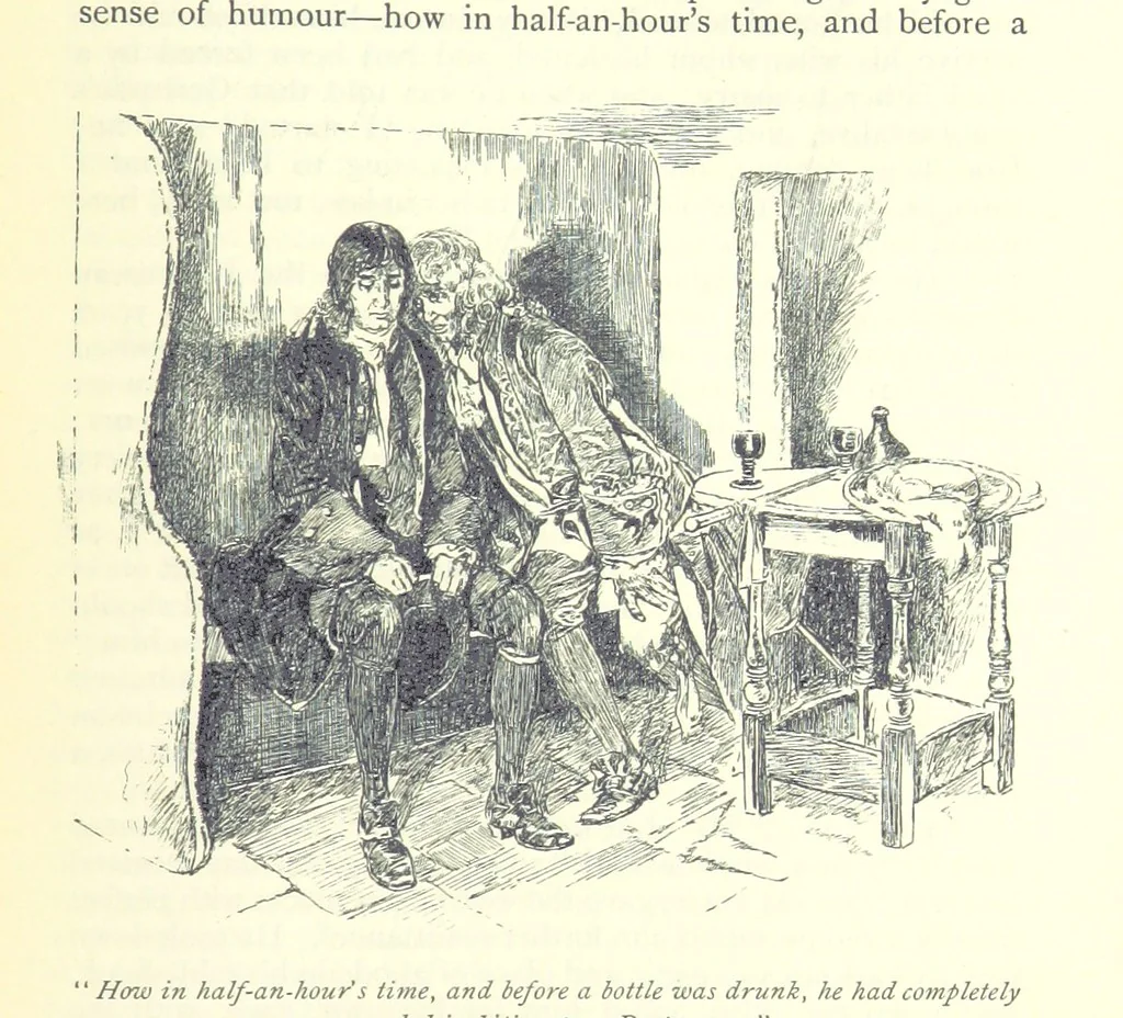 An illustration from The History of Henry Esmond, Esq. ... With illustrations by T. H. Robinson [and a preface by Joseph Jacobs, 1896, leaf 341