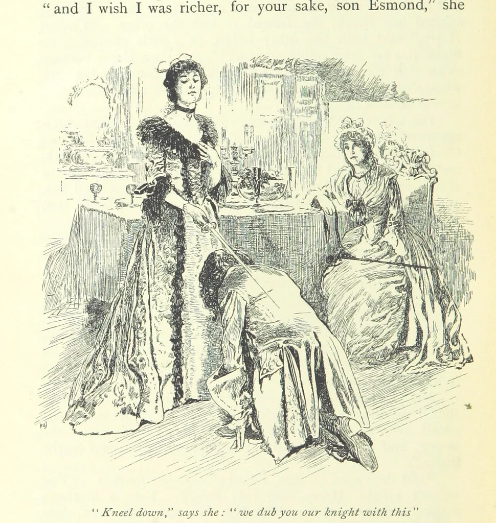 An illustration from The History of Henry Esmond, Esq. ... With illustrations by T. H. Robinson [and a preface by Joseph Jacobs, 1896, leaf 372