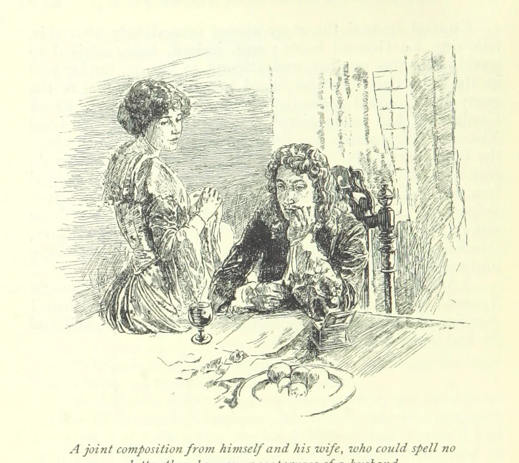 An illustration from The History of Henry Esmond, Esq. ... With illustrations by T. H. Robinson [and a preface by Joseph Jacobs, 1896, leaf 398