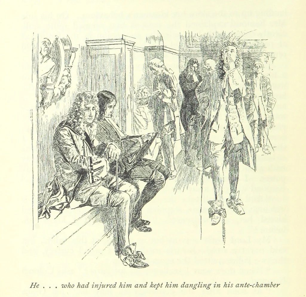 An illustration from The History of Henry Esmond, Esq. ... With illustrations by T. H. Robinson [and a preface by Joseph Jacobs, 1896, leaf 444