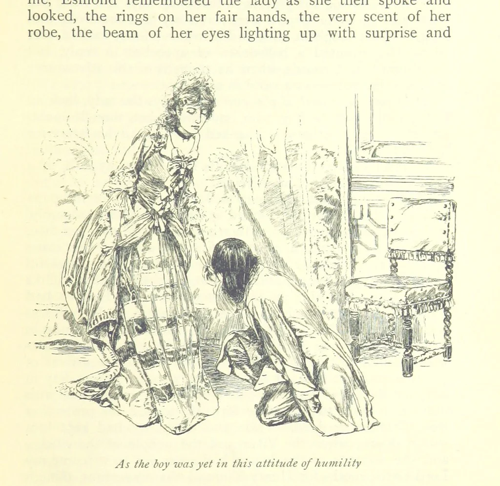 An illustration from The History of Henry Esmond, Esq. ... With illustrations by T. H. Robinson [and a preface by Joseph Jacobs, 1896, leaf 49