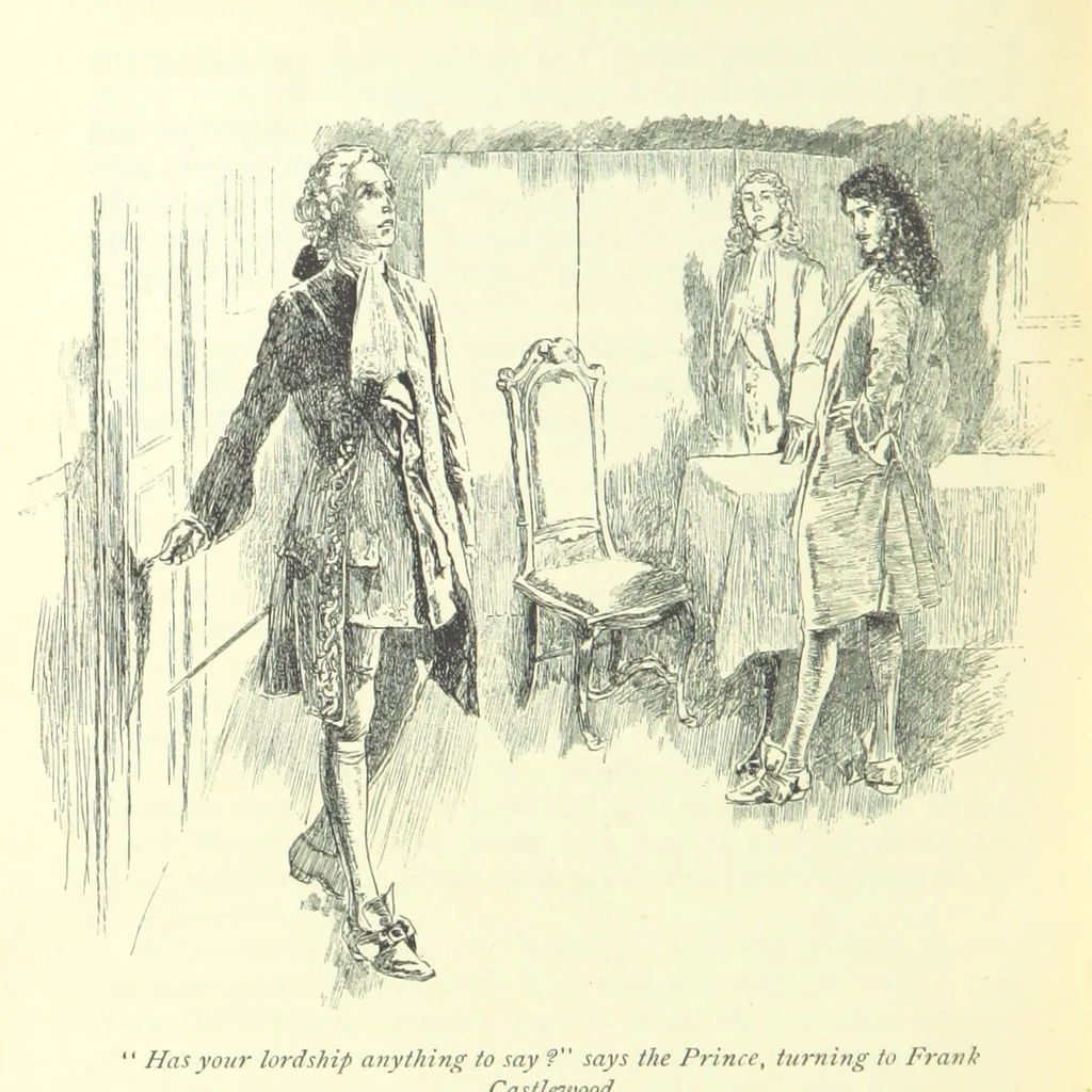 An illustration from The History of Henry Esmond, Esq. ... With illustrations by T. H. Robinson [and a preface by Joseph Jacobs, 1896, leaf 520