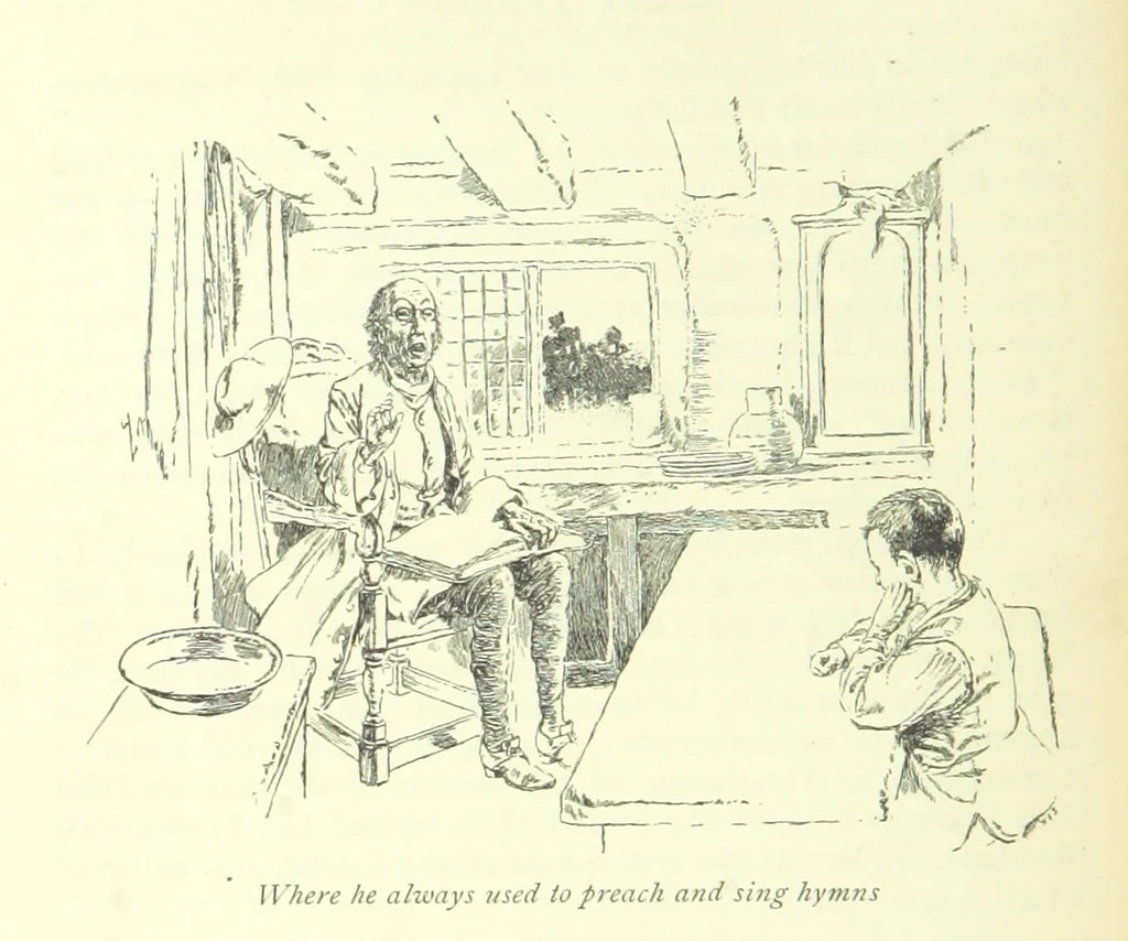 An illustration from The History of Henry Esmond, Esq. ... With illustrations by T. H. Robinson [and a preface by Joseph Jacobs, 1896, leaf 62