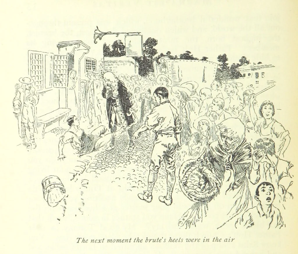 An illustration from The History of Henry Esmond, Esq. ... With illustrations by T. H. Robinson [and a preface by Joseph Jacobs, 1896, leaf 74