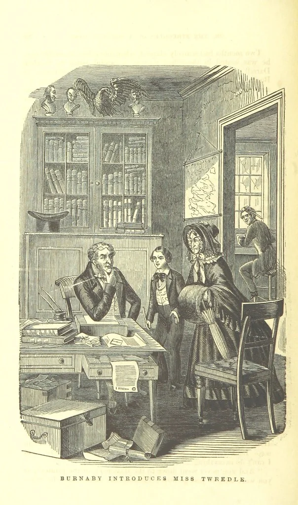 An illustration from The Adventures of Burnaby Lee: or, The Struggles of a Son and Heir, 1852, leaf 112
